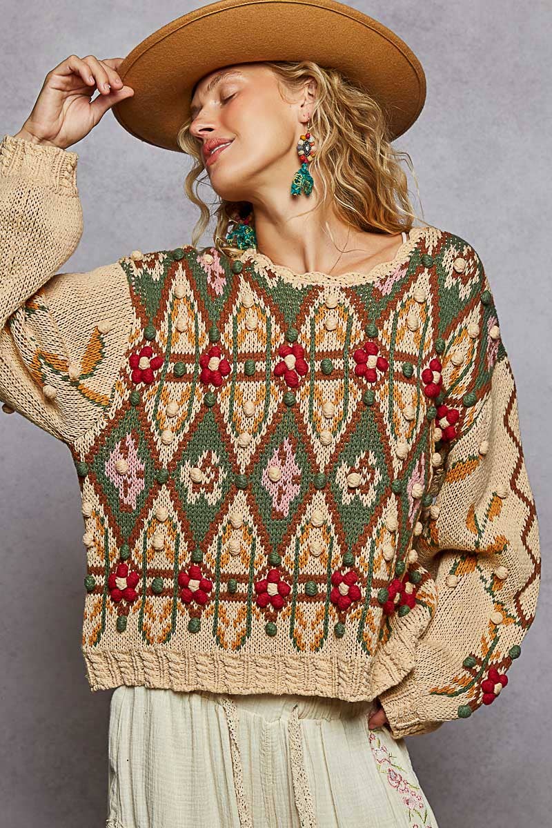 POL Scoop Neck Color Me Cozy Sweater