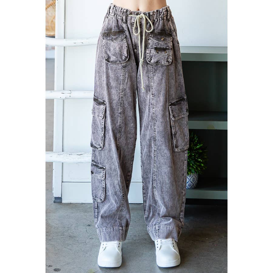 Oli & Hali Mineral Washed Cargo Pants