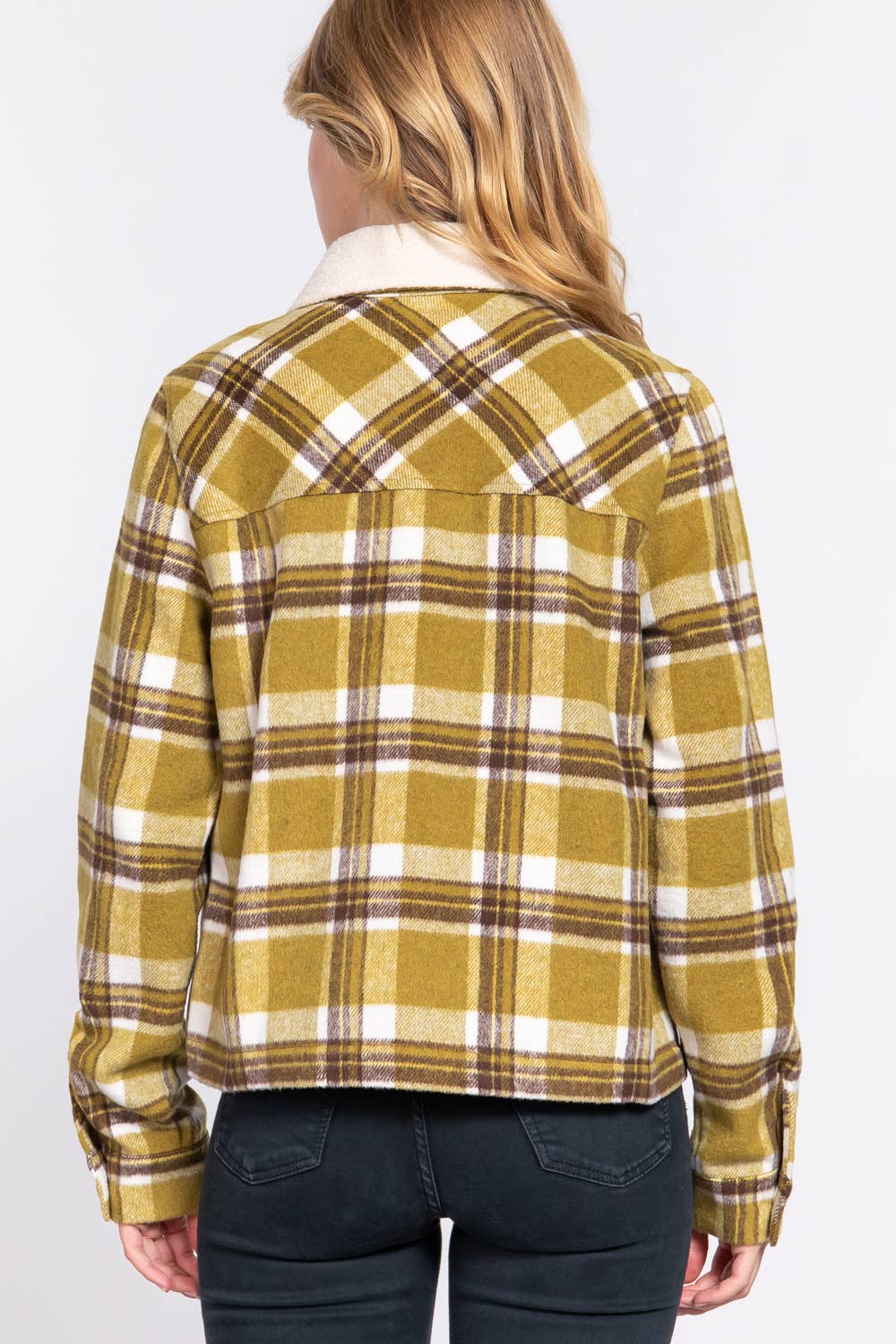 Olive You Plaid Shacket