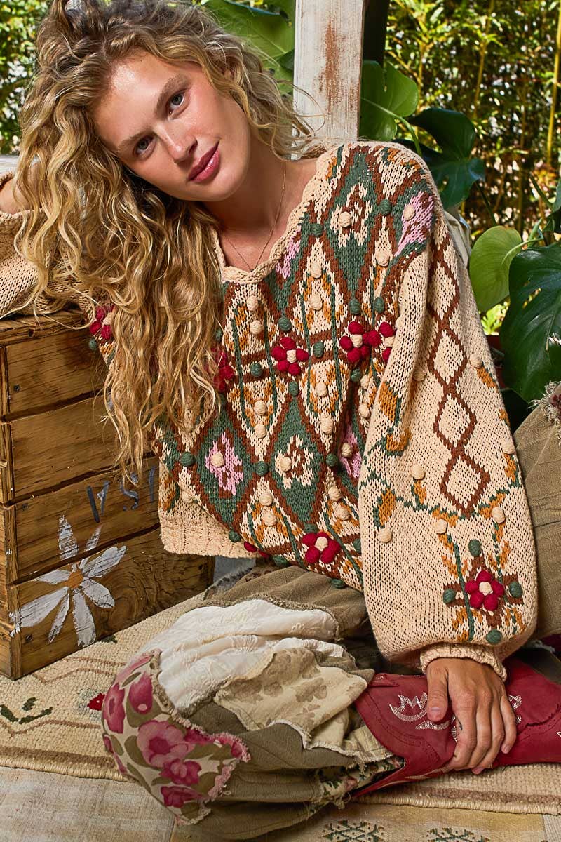 POL Scoop Neck Color Me Cozy Sweater