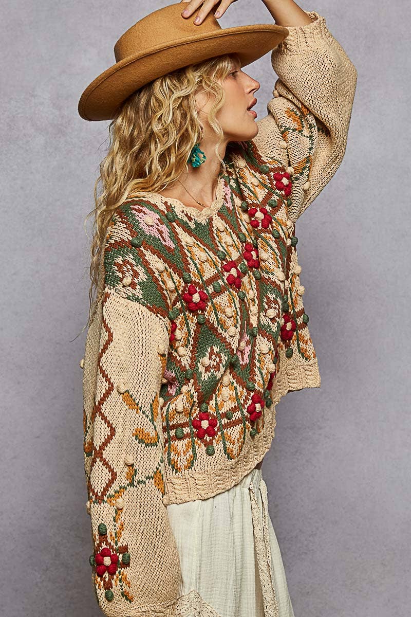 POL Scoop Neck Color Me Cozy Sweater