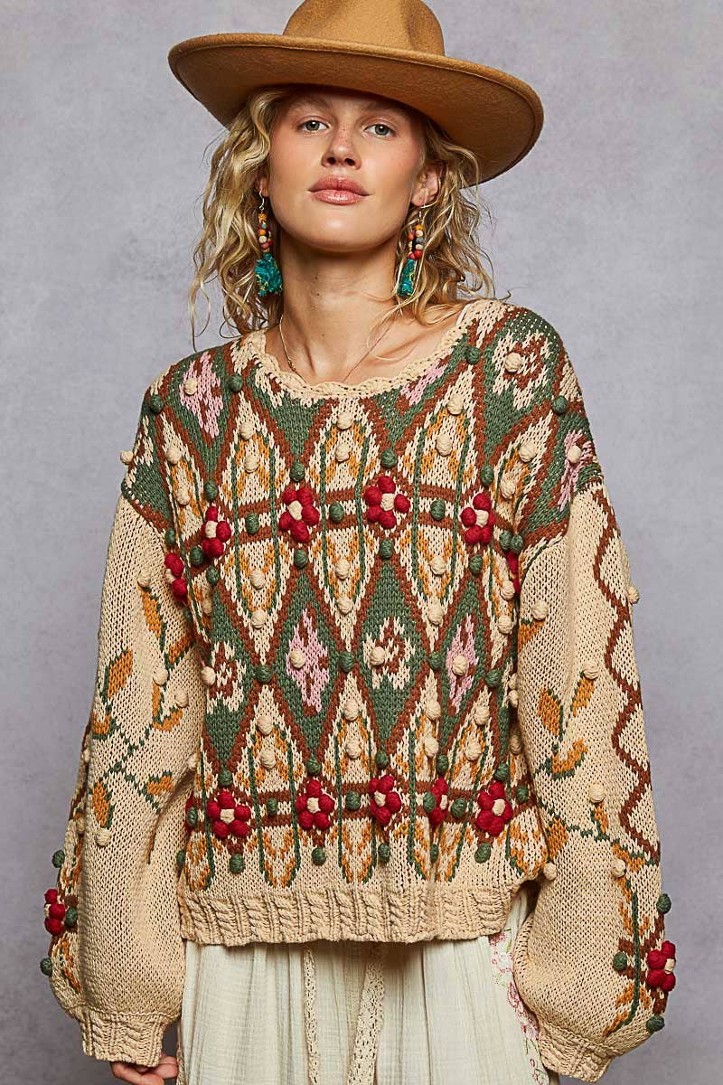 POL Scoop Neck Color Me Cozy Sweater
