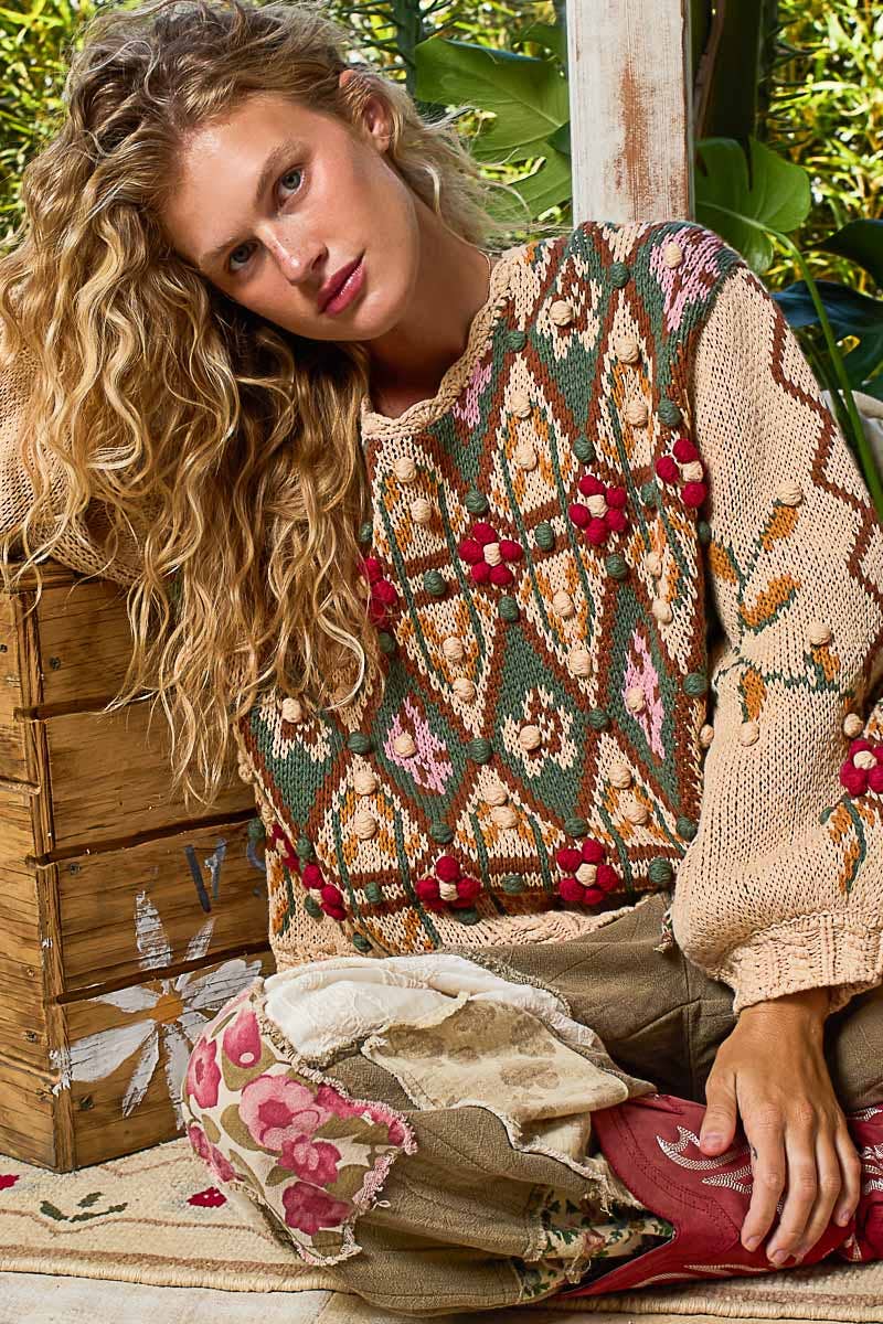 POL Scoop Neck Color Me Cozy Sweater