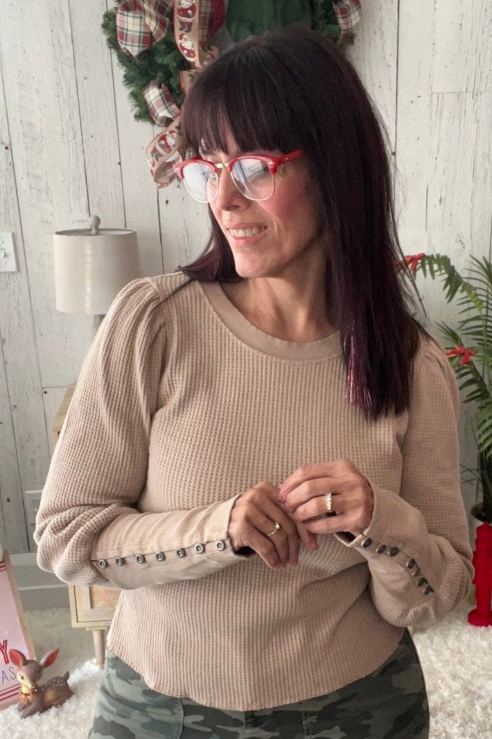 BiBi Waffle Knit Wonder Top