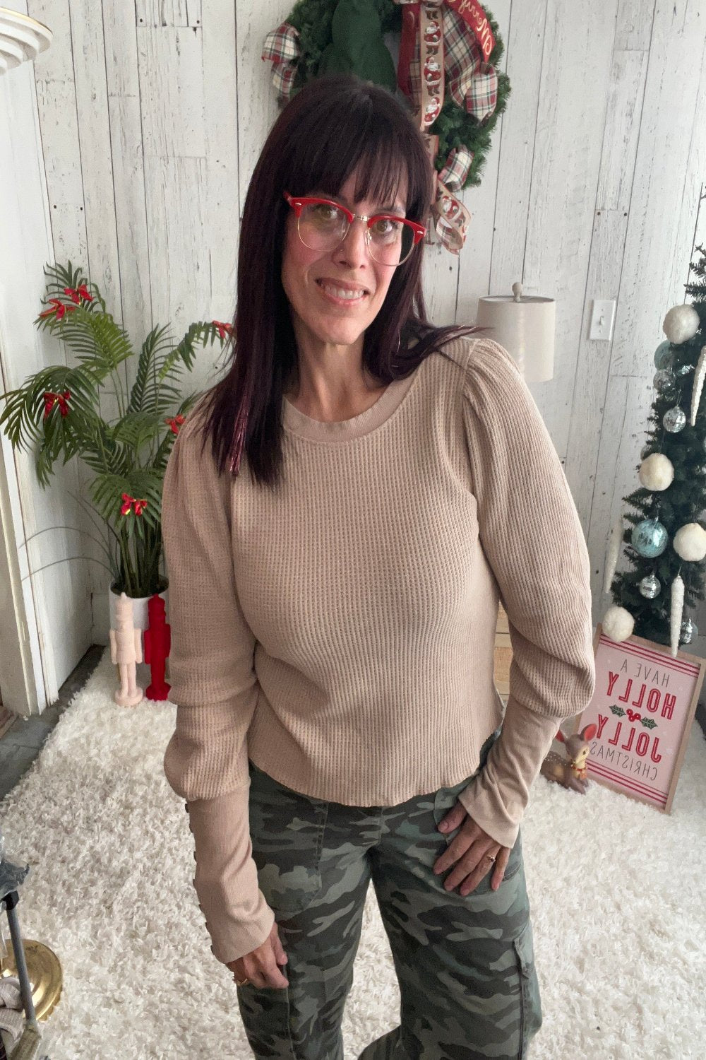 BiBi Waffle Knit Wonder Top