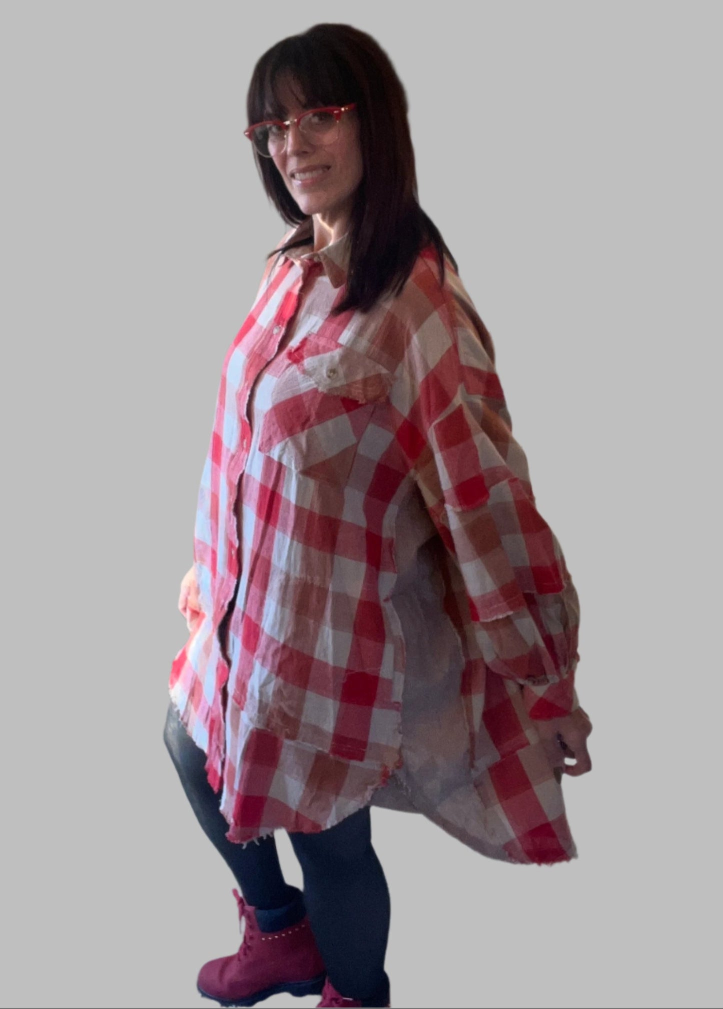 Easel Checkered OVERSIZED Shirt/Dress