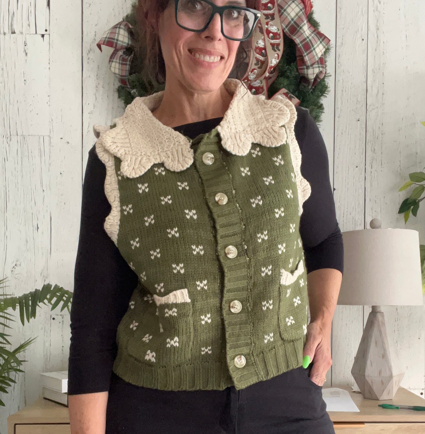 Cozy Cottage Sweater Vest