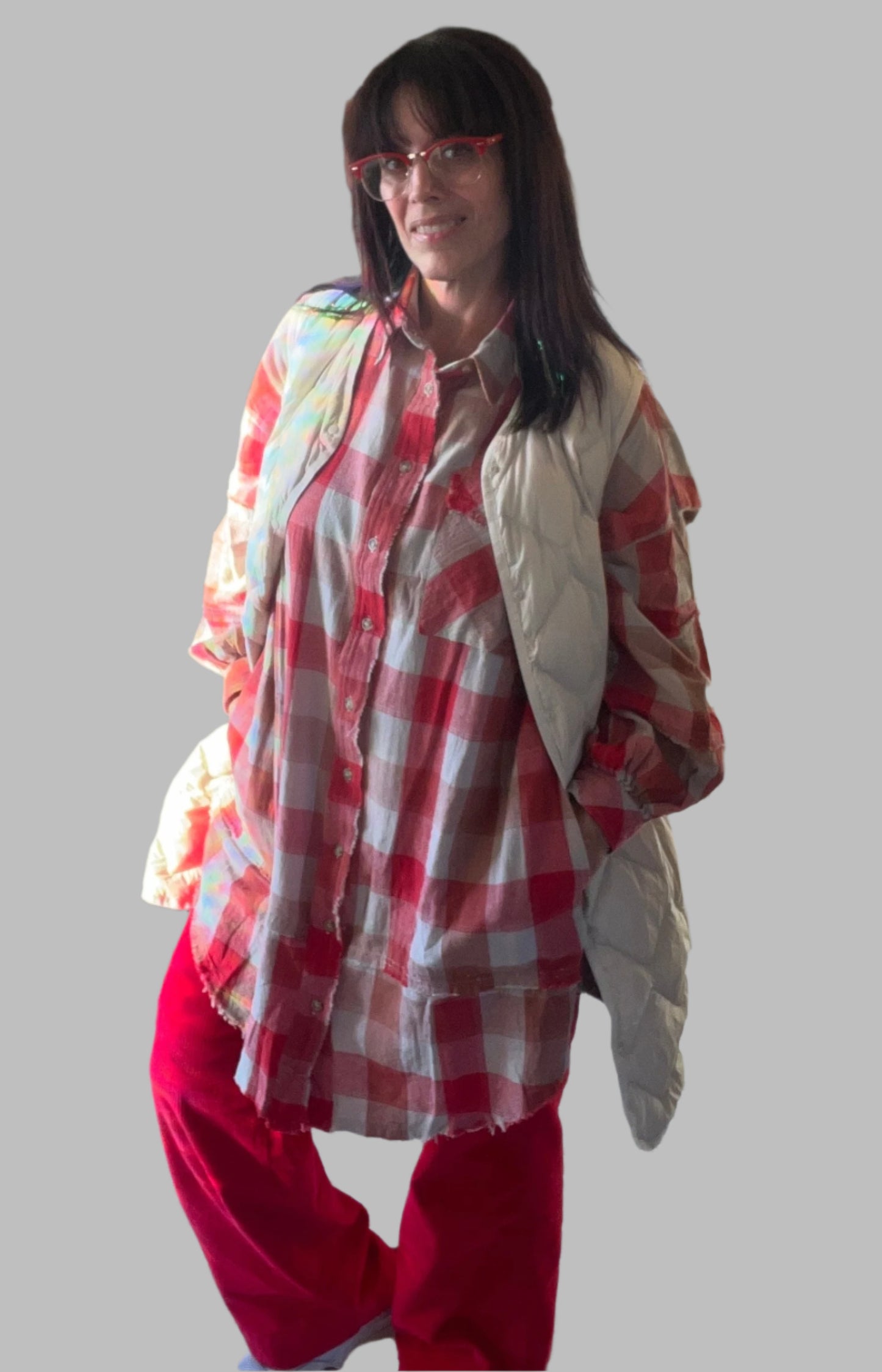 Easel Checkered OVERSIZED Shirt/Dress