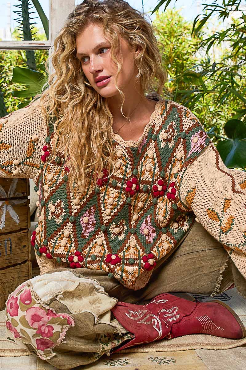 POL Scoop Neck Color Me Cozy Sweater