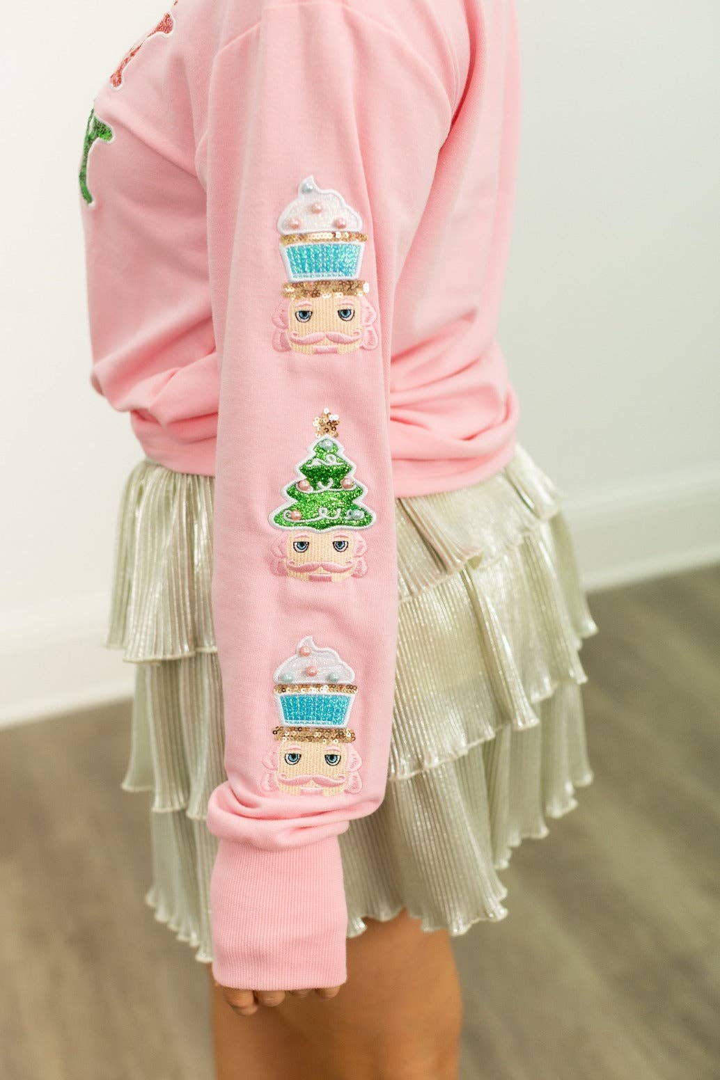 Sequin "Holly Jolly" on Top