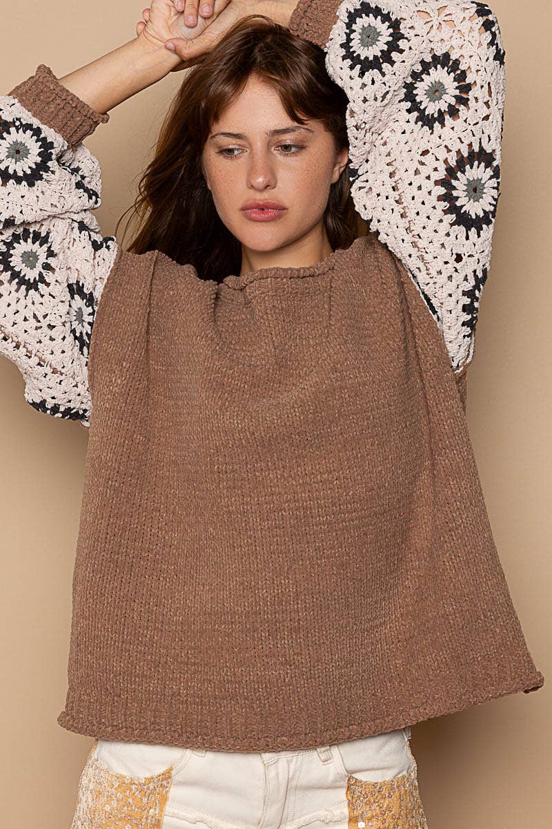 Granny Glam Chenille Sweater