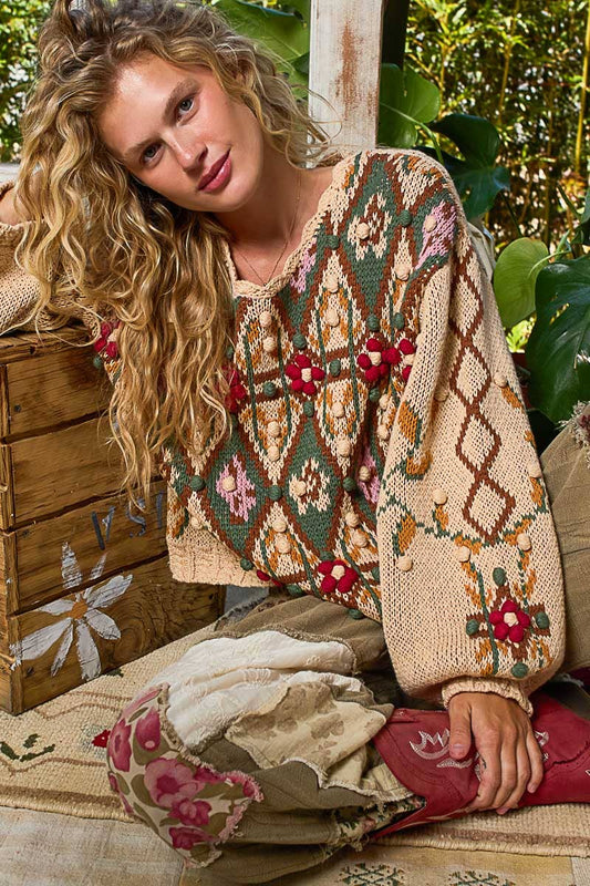 POL Scoop Neck Color Me Cozy Sweater