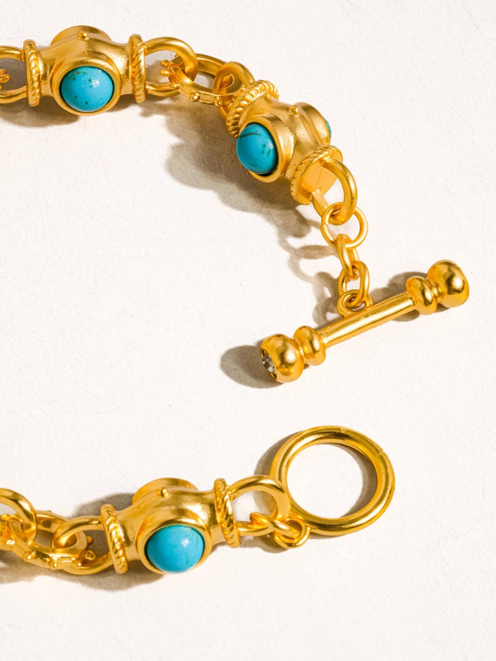 Atley 18K Gold Vintage Turquoise Bracelet