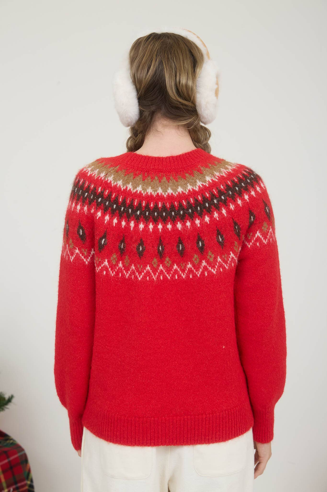 Cozy Nordic Knit Pullover Sweater
