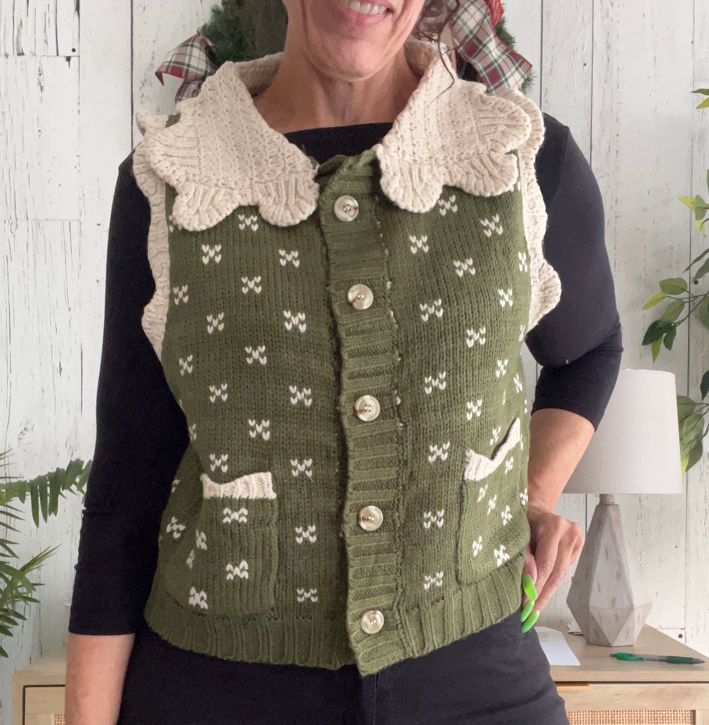 Cozy Cottage Sweater Vest