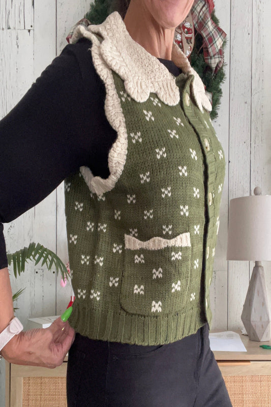 Cozy Cottage Sweater Vest