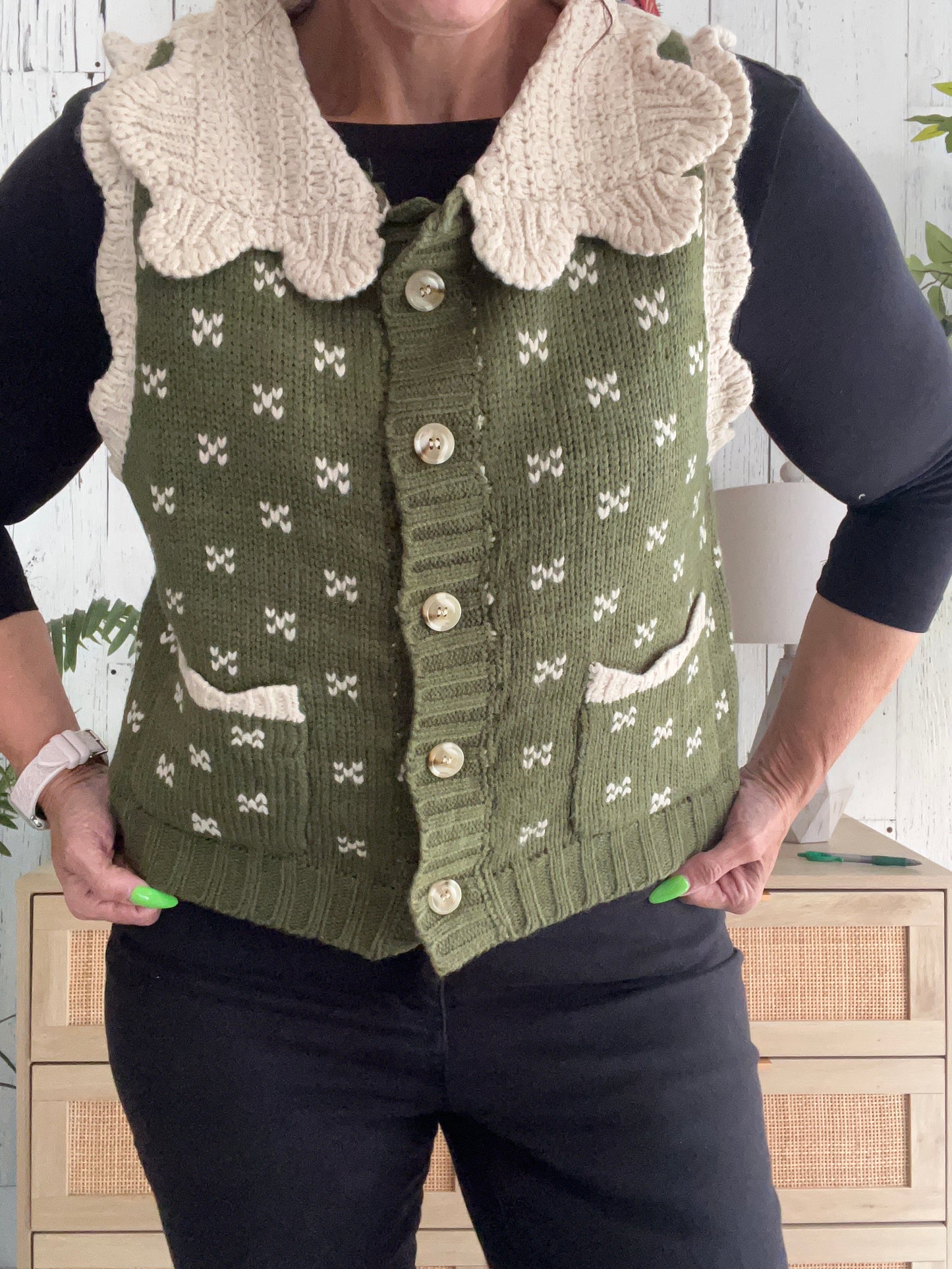Cozy Cottage Sweater Vest