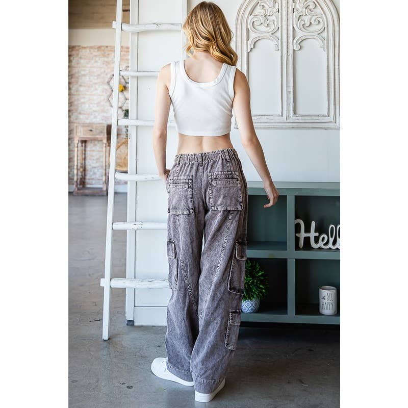 Oli & Hali Mineral Washed Cargo Pants