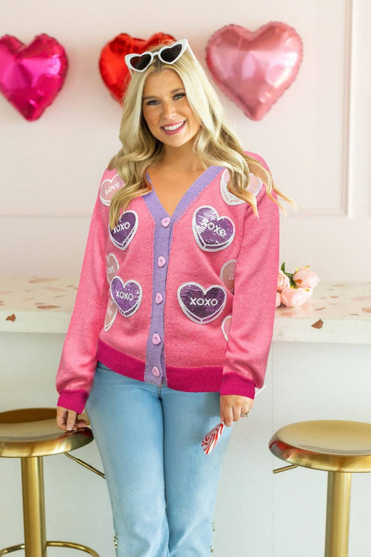 I'M A SWEETHEART CARDIGAN SWEATER