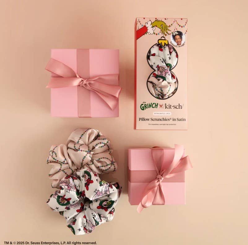 The Grinch x Kitsch Satin PillowScrunchies®